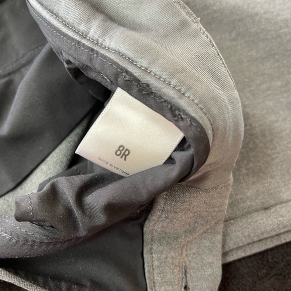 Women’s Express Editor Boot Cut Gray Suit Low-Rise Pants - Picture 5 of 5